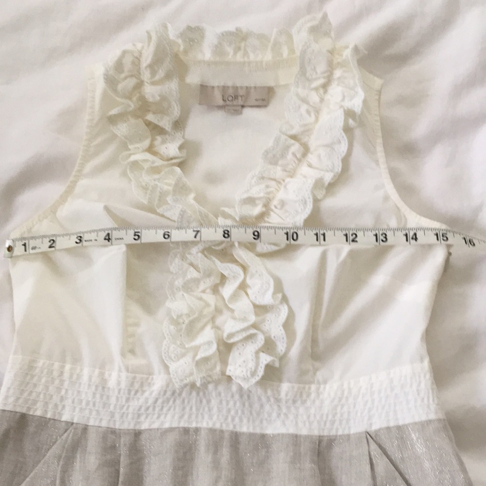 Loft Ruffle and Eyelet Dress - Picture 2 of 3